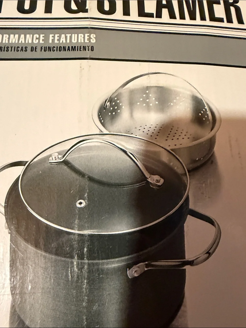 Tools of the Trade Hard Anodized Nonstick Soup Pot & Steamer 4 Qt